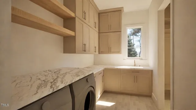 a bathroom with a sink and a vanity