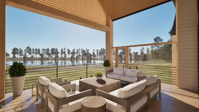 a view of outdoor space with seating