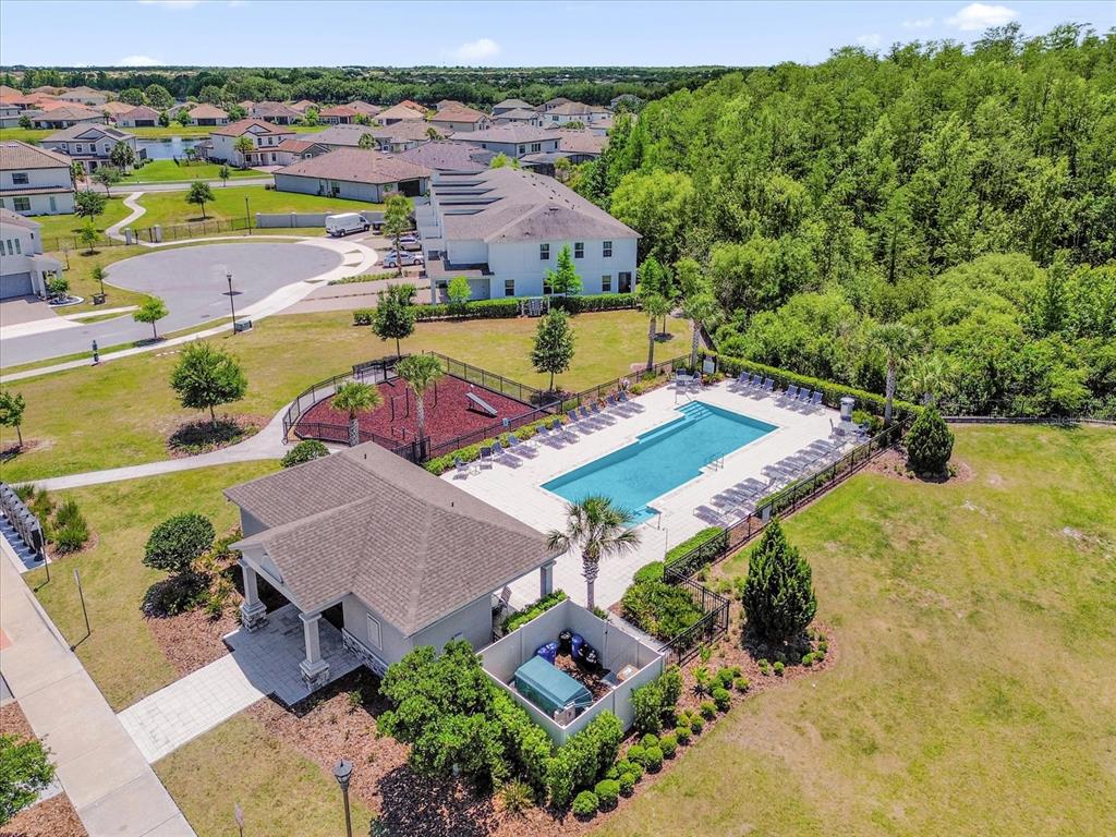 3470 Beau Road Kissimmee, FL 34746 - Photo 38 of 40 an aerial view of a house with a garden