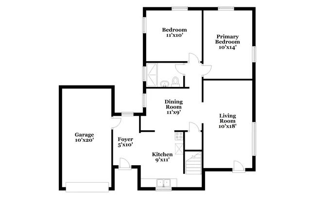 $1,335 | 2804 North Moreland Avenue, Indianapolis, IN 46222