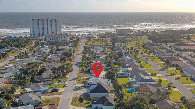 an aerial view of a city
