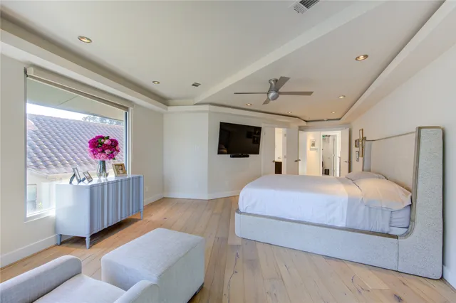 a room with a table and chairs