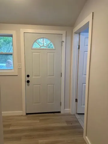 a view of an entryway door