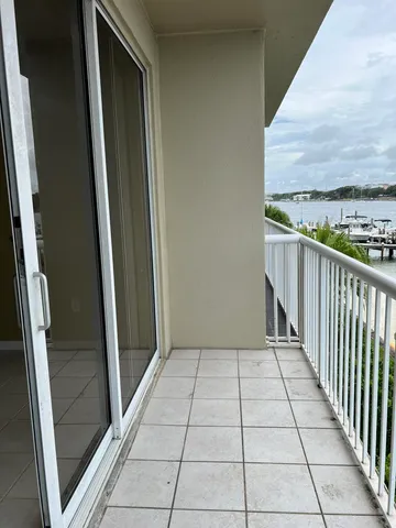 a view of a balcony