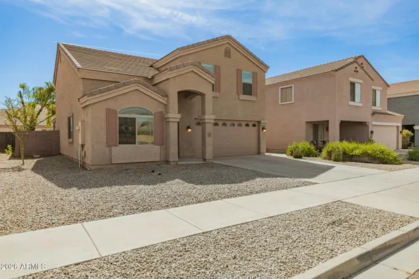 a front view of a house