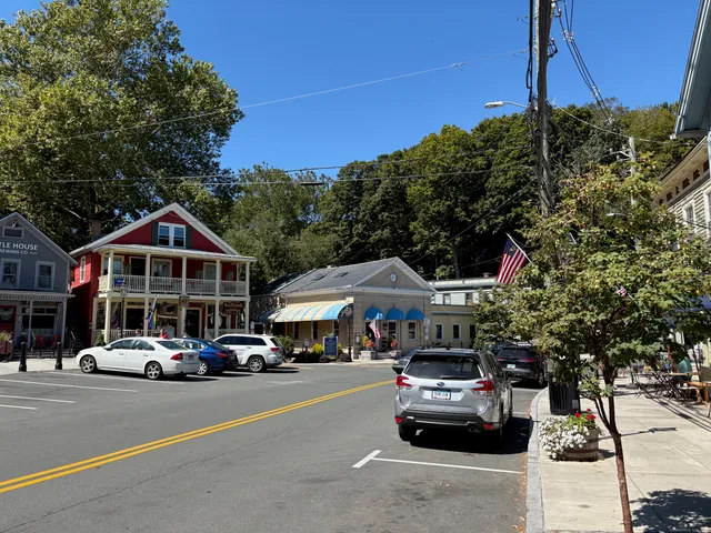 a car parked in front of a house