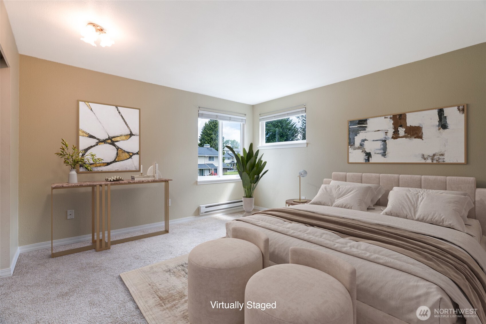 20320 Bothell Everett Highway, Unit D301 Bothell, WA 98012 - Photo 21 of 35 a bedroom with a bed and window