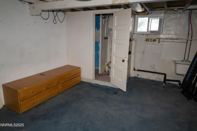 a view of a room with storage and utility