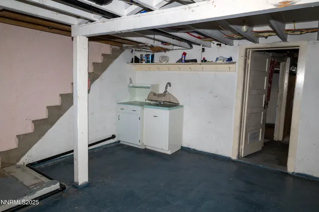 a view of storage and utility room