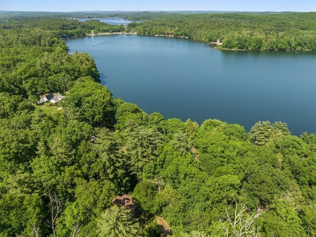 73 Allen Road Brookfield, MA 01506 - Photo 38 of 39 an aerial view of a houses with a lake view