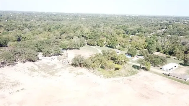 a view of a city of snow with city view