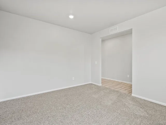 a view of an empty room