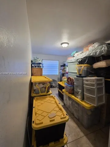 a room with storage and utility