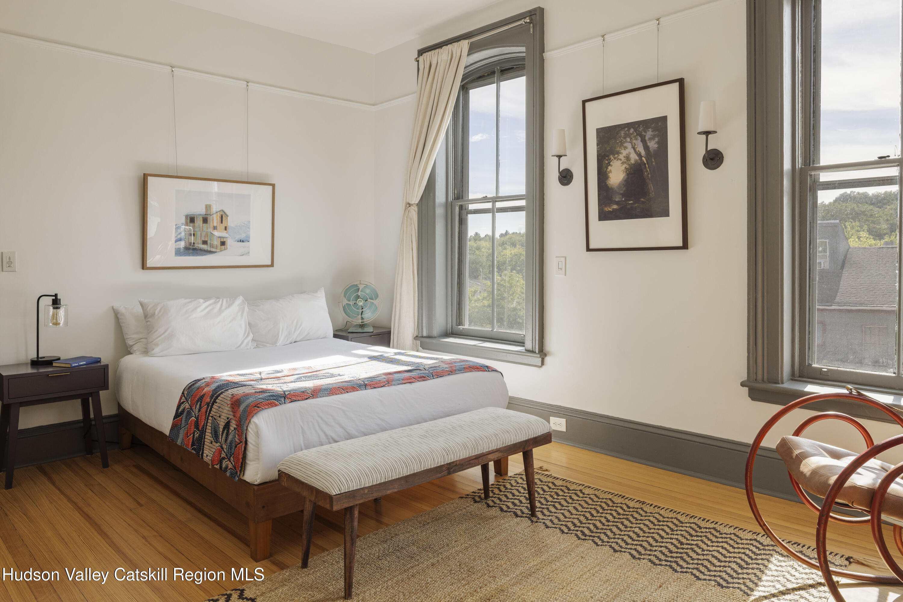 308 Main Street Catskill, NY 12414 - Photo 19 of 30 a bedroom with a bed and a window