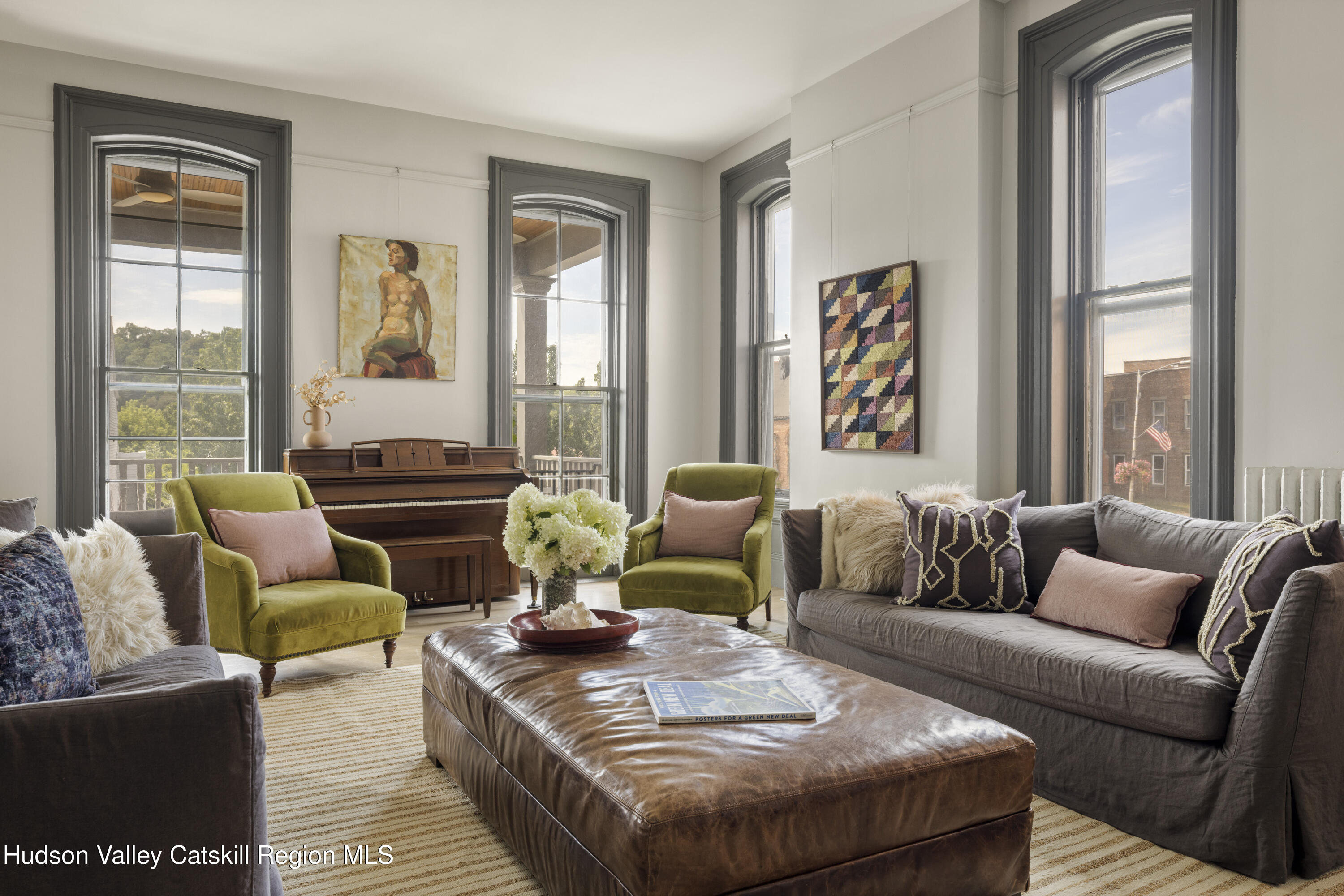 308 Main Street Catskill, NY 12414 - Photo 8 of 30 a living room with furniture and a large window