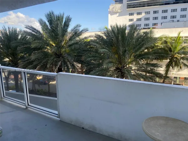 a view of balcony with small plants