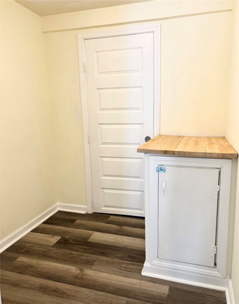 208 Hampton Street Iva, SC 29655 - Photo 17 of 19 Functional utility space featuring durable flooring and a convenient storage cabinet.