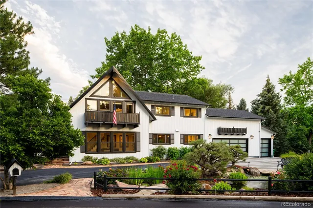 front view of a house with a street