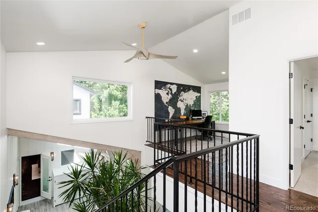 a view of entryway livingroom and hall