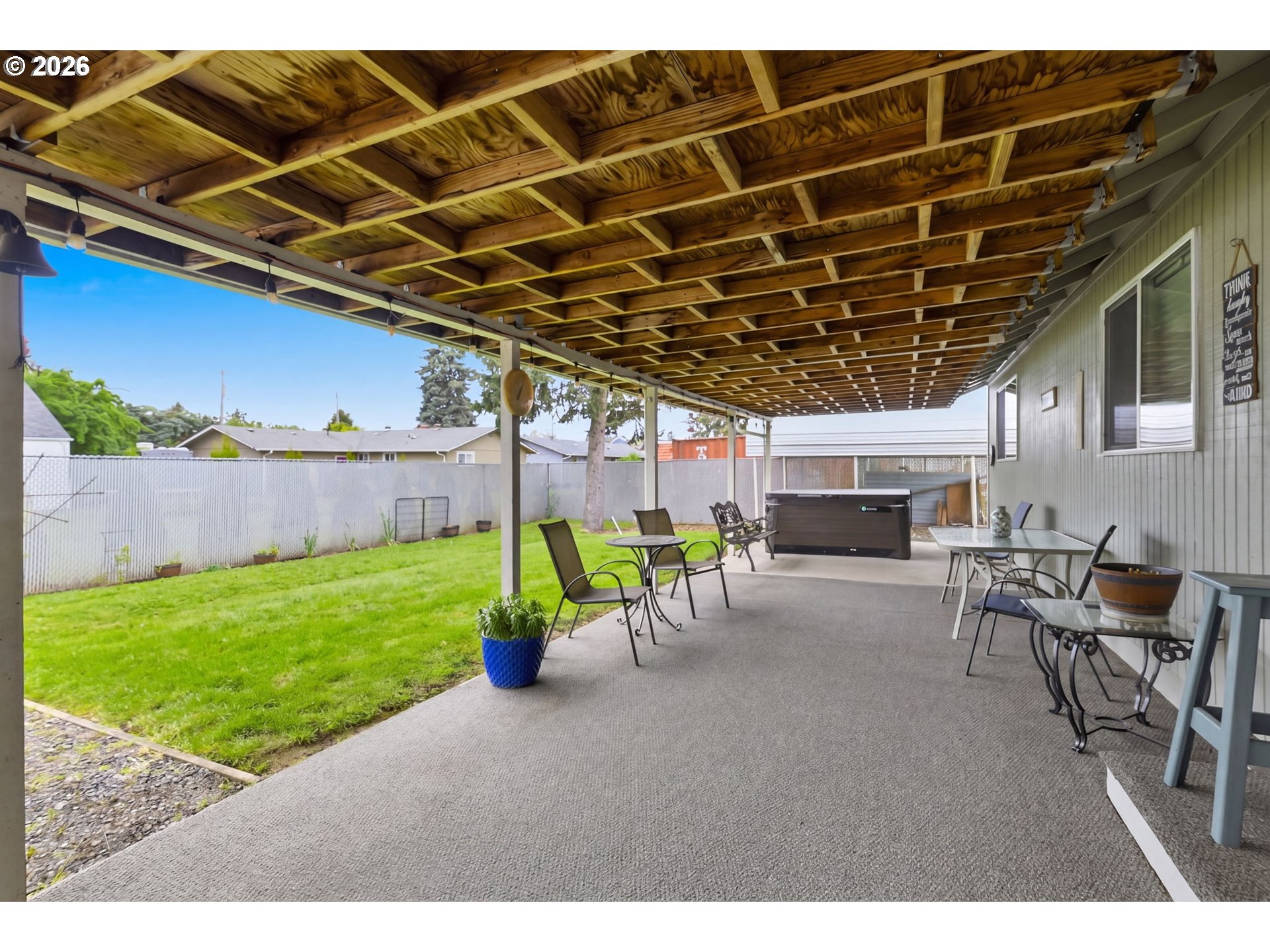 430 South 37th Place Springfield, OR 97478 - Photo 30 of 39 a view of a patio with table and chairs with plants