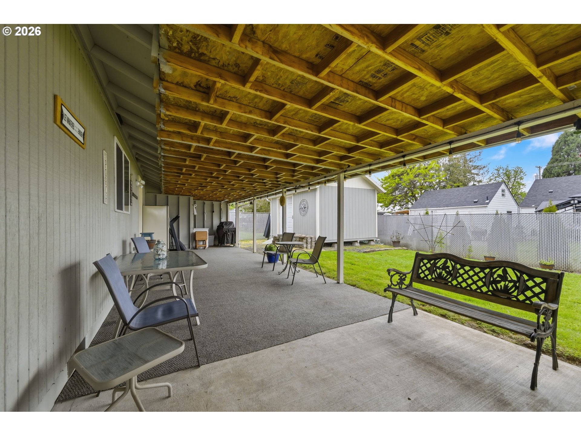 430 South 37th Place Springfield, OR 97478 - Photo 31 of 39 a view of a backyard with sitting area