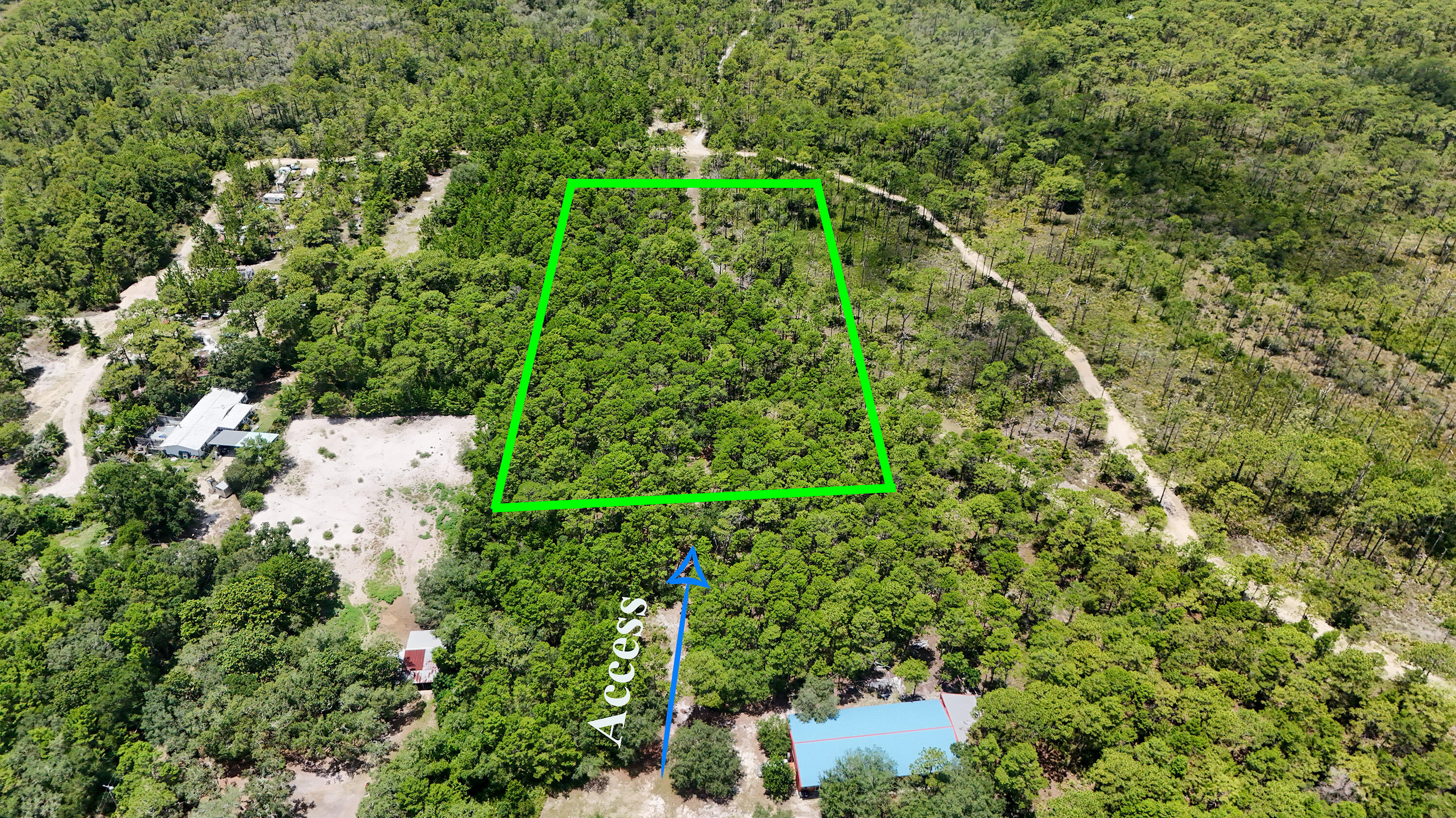 461 Don Bishop Road Santa Rosa Beach, FL 32459 - Photo 13 of 17 an aerial view of residential house with outdoor space and trees all around