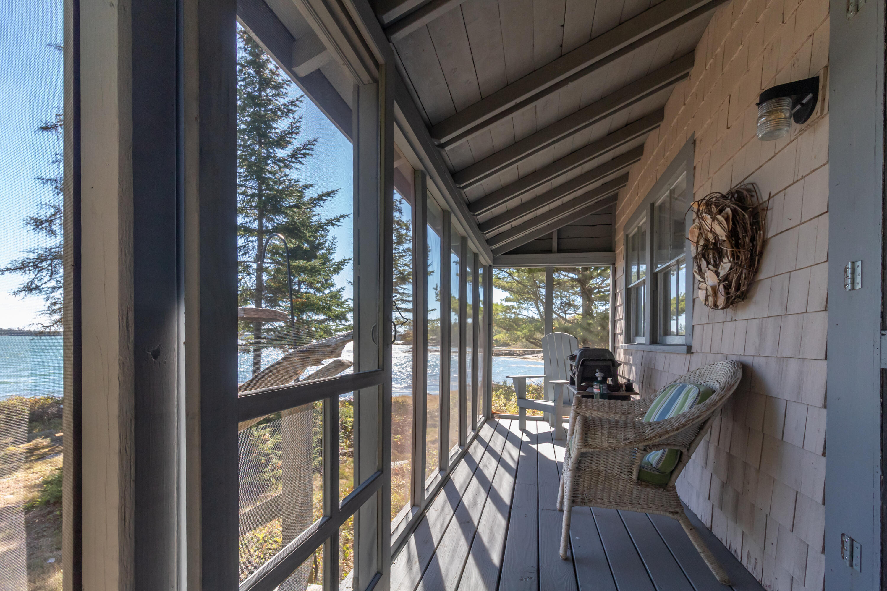 614-618 Gouldsboro Point Road Gouldsboro, ME 04607 - Photo 24 of 110 Gray Gull Cottage Screened Porch
