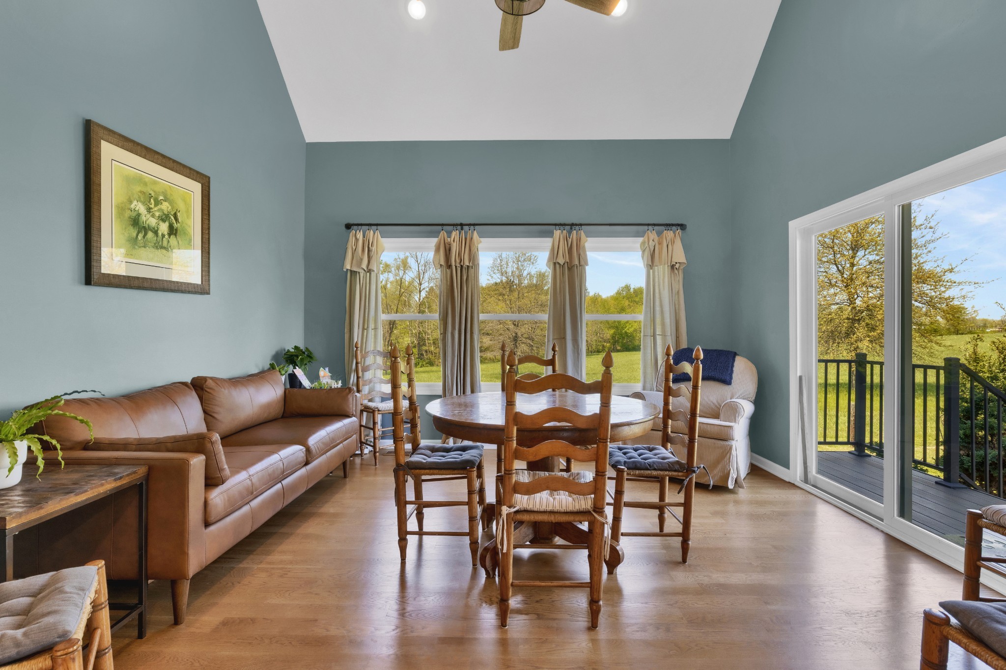 3988 Fykes Grove Road Cedar Hill, TN 37032 - Photo 19 of 50 a living room with furniture and a large window