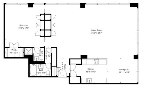 $495,000 | 860 North Lake Shore Drive, Unit 21K, Chicago, IL 60611