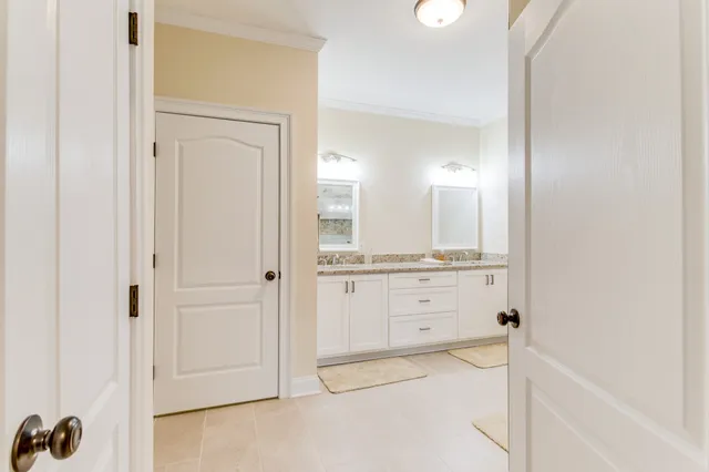 a view of a lake with a mountain