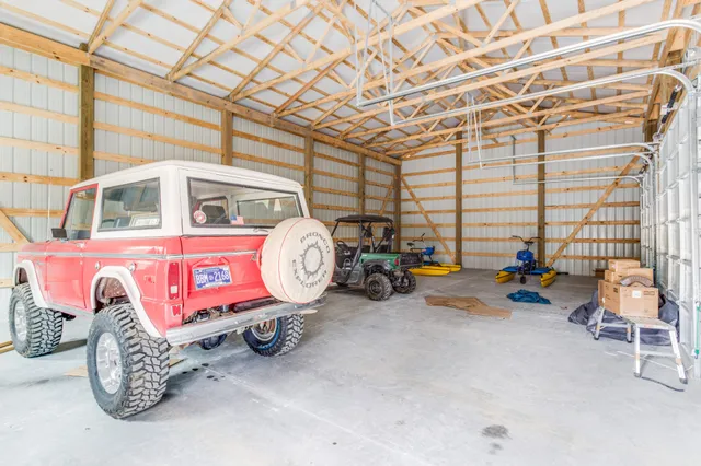 a view of a yard with an outdoor space