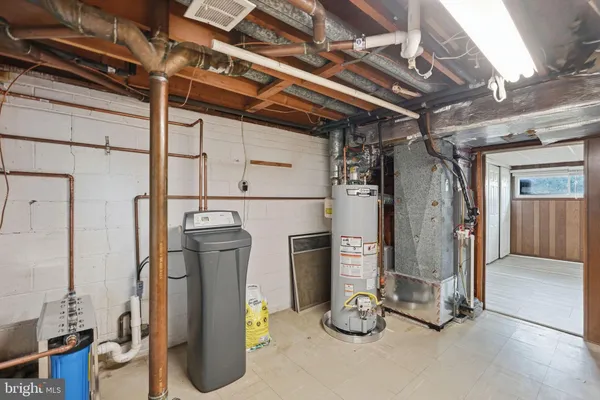 a view of a room with refrigerator