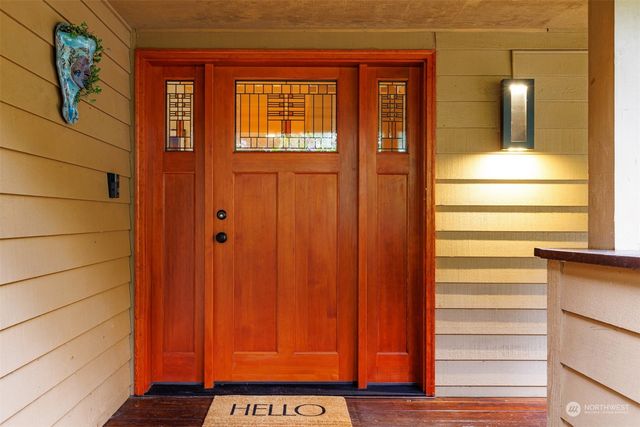 a view of front door