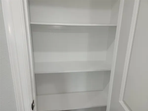 a close view of closet