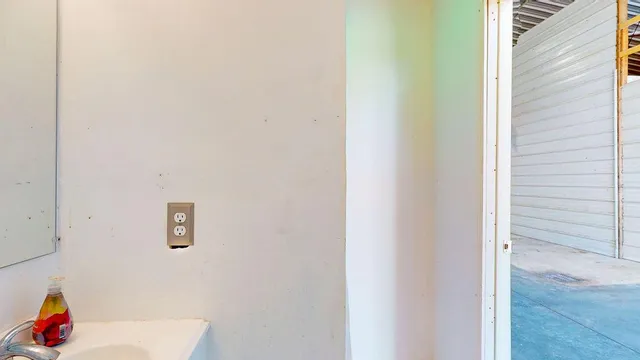 a view of a terrace with a yard