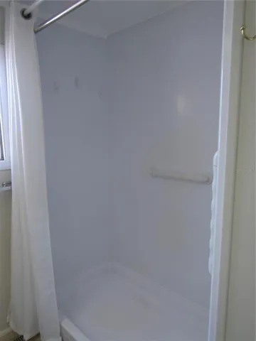 a close up view of a closet