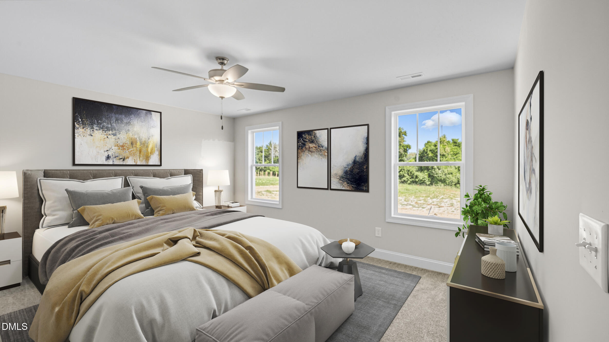 4105 Ralph Holt Court Snow Camp, NC 27349 - Photo 21 of 35 a bedroom with a bed couch and a window