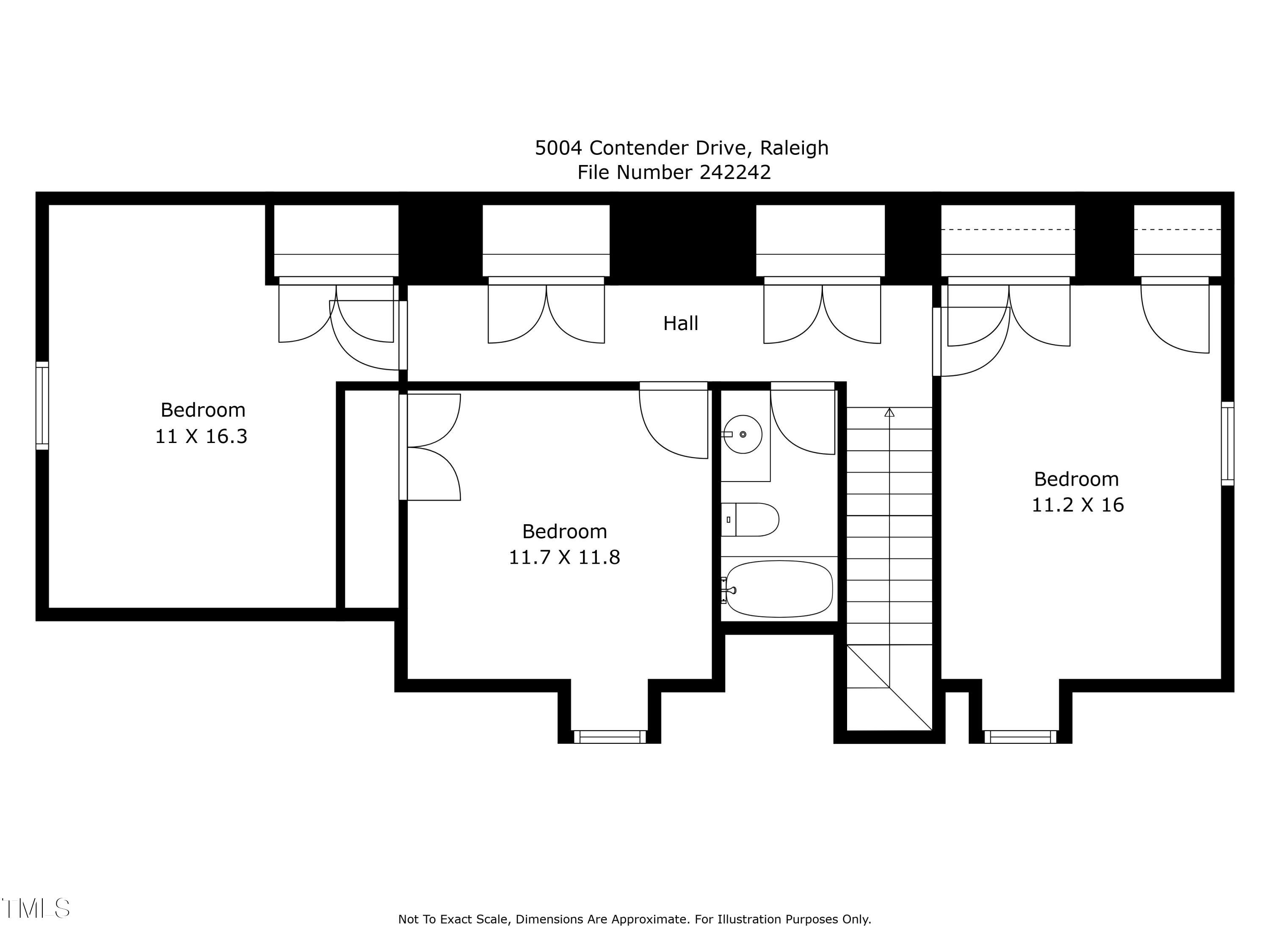 5004 Contender Drive Raleigh, NC 27603 - Photo 27 of 28 a picture of a room with a white wall and a potted plant