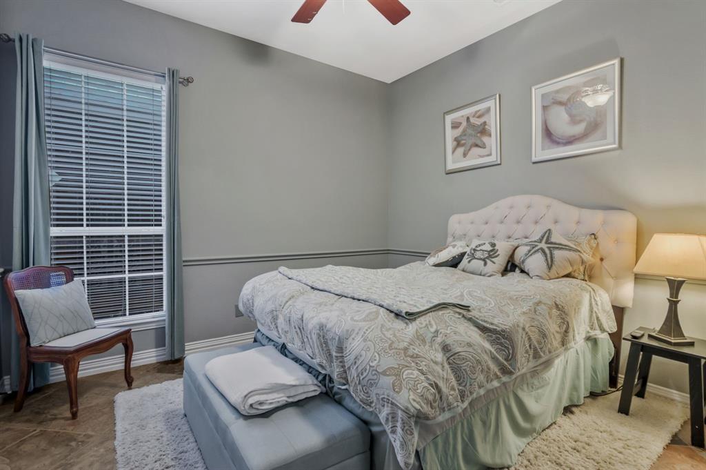 508 Cypress Court Keller, TX 76248 - Photo 24 of 40 a bedroom with a bed and a couch