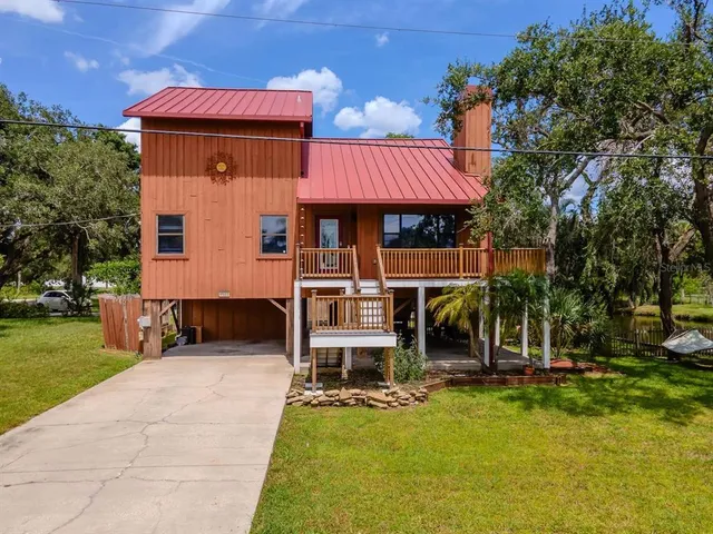 front view of house with a yard