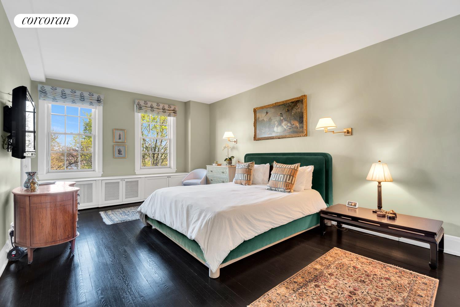 173-175 Riverside Drive, Unit 6D Manhattan, NY 10024 - Photo 12 of 18 a bed room with a bed and window