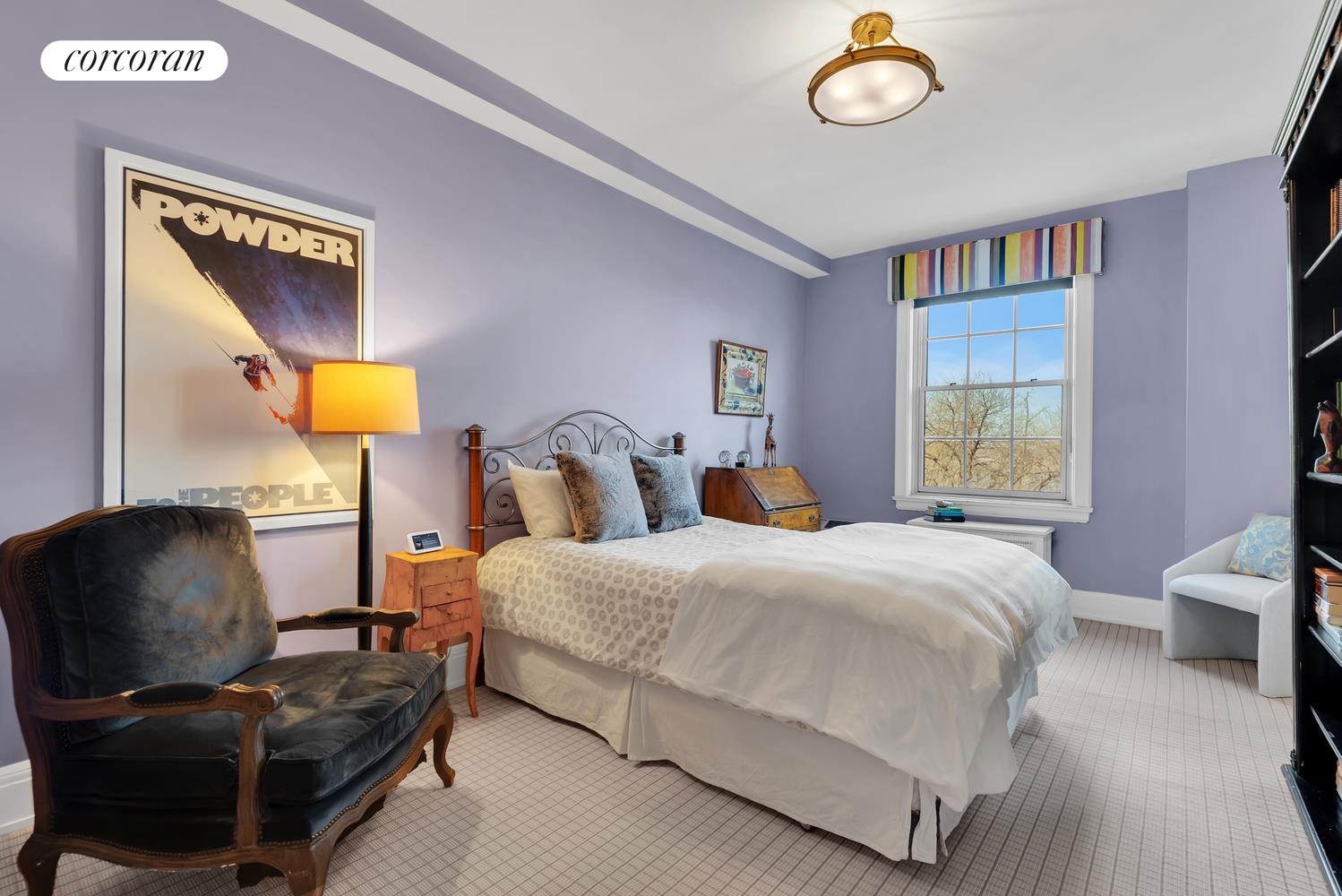 173-175 Riverside Drive, Unit 6D Manhattan, NY 10024 - Photo 13 of 18 a bedroom with bed and window