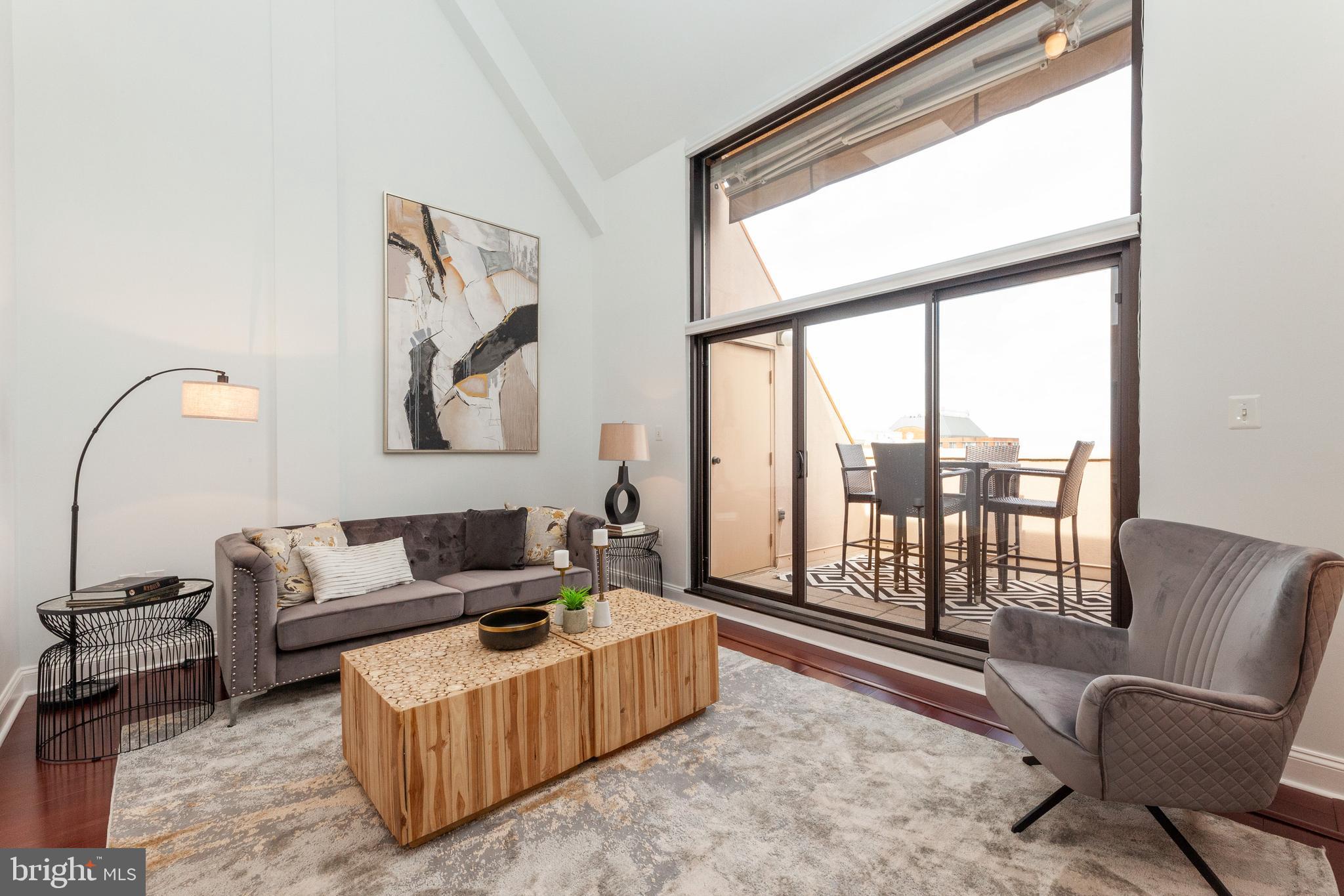 1301 North Courthouse Road, Unit 1802 Arlington, VA 22201 - Photo 3 of 42 Soaring Ceilings and a wall of glass