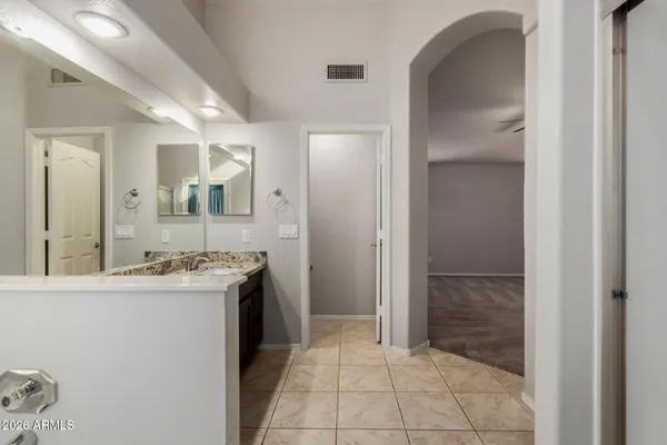 a view of closet area