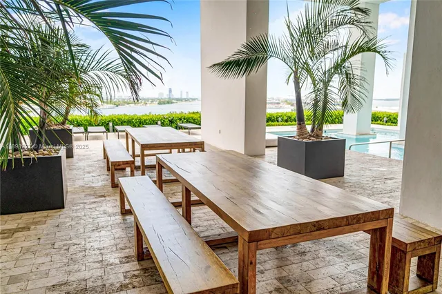 a view of a city with a lake