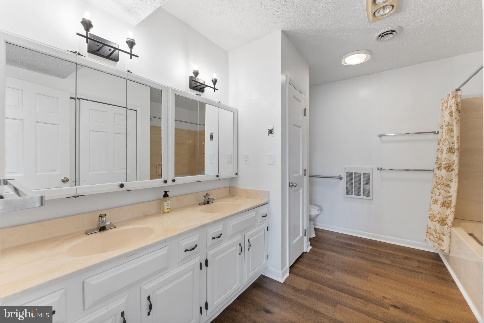 3296 Apple Pie Ridge Road Winchester, VA 22603 - Photo 46 of 61 a spacious bathroom with double sink and a large mirror