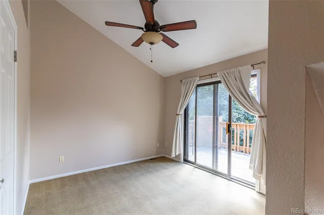 a workspace with furniture and window