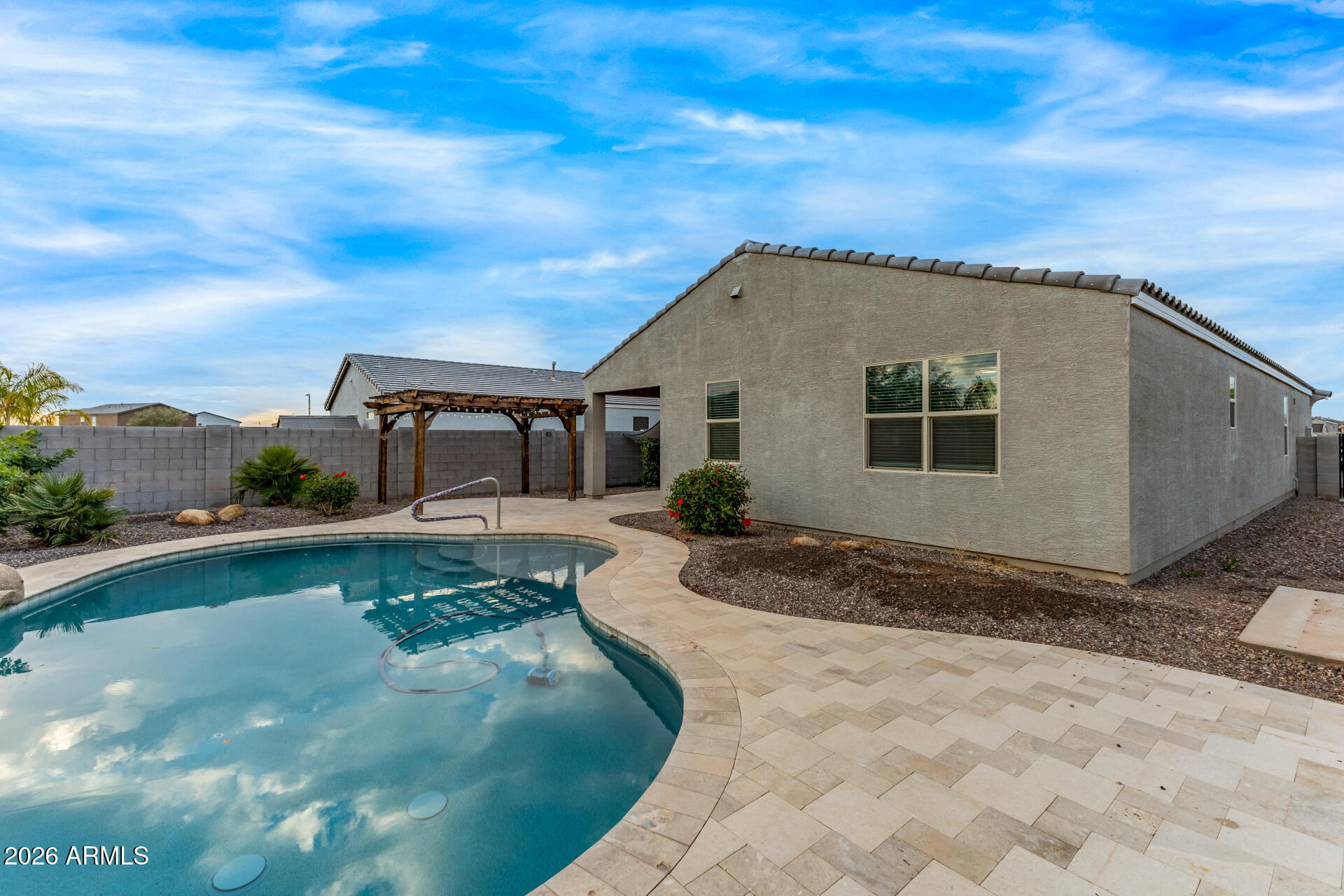 4337 East Italian Trotter Road San Tan Valley, AZ 85140 - Photo 32 of 35 a view of a house with pool