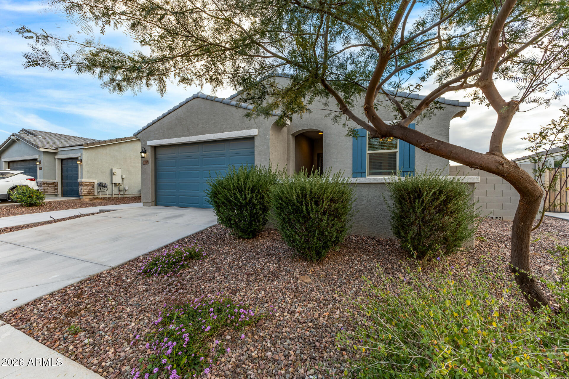 4337 East Italian Trotter Road San Tan Valley, AZ 85140 - Photo 6 of 35 a house that has a tree in front of the house