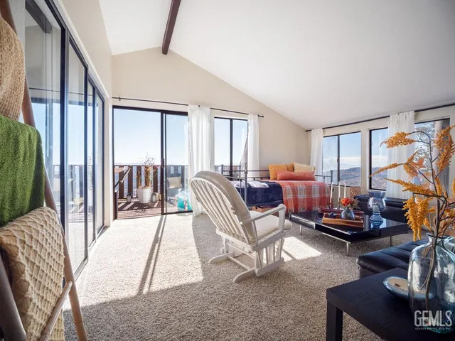 a bedroom with a bed and a closet